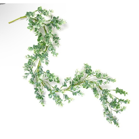 5' Faux Eucalyptus Garland - Picture 3 of 7